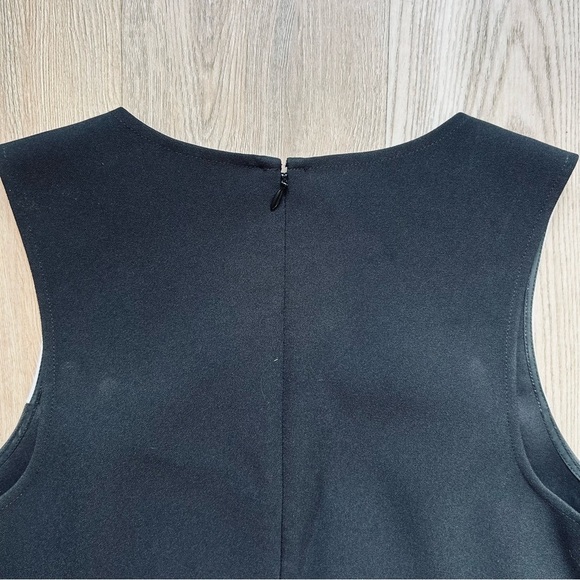 J. Crew Scallop Hem Black & White Sleeveless Formal Dress - Picture 8 of 8